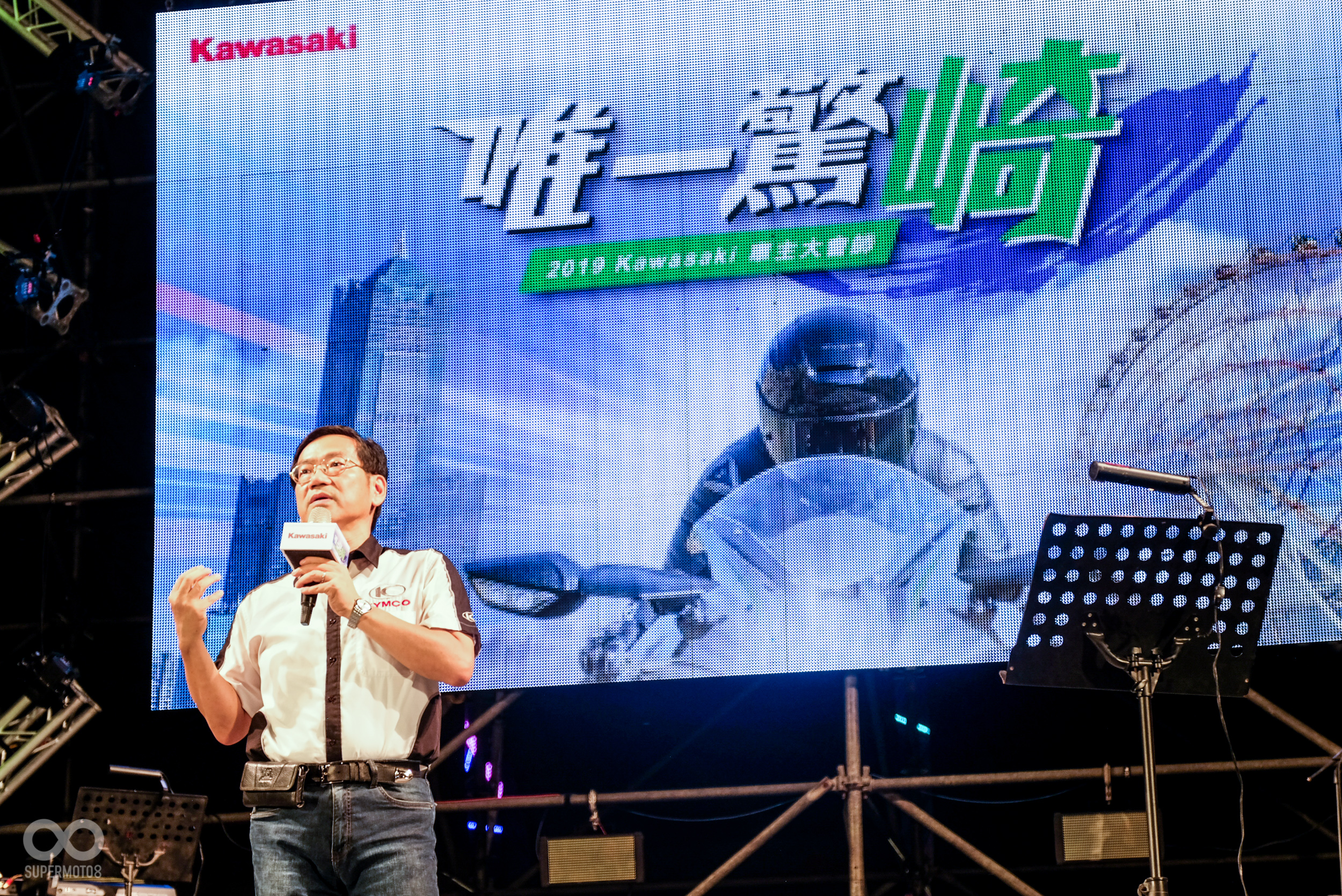 KYMCO執行長柯俊斌也特地前來參與盛會，並重申重機上國道等議題