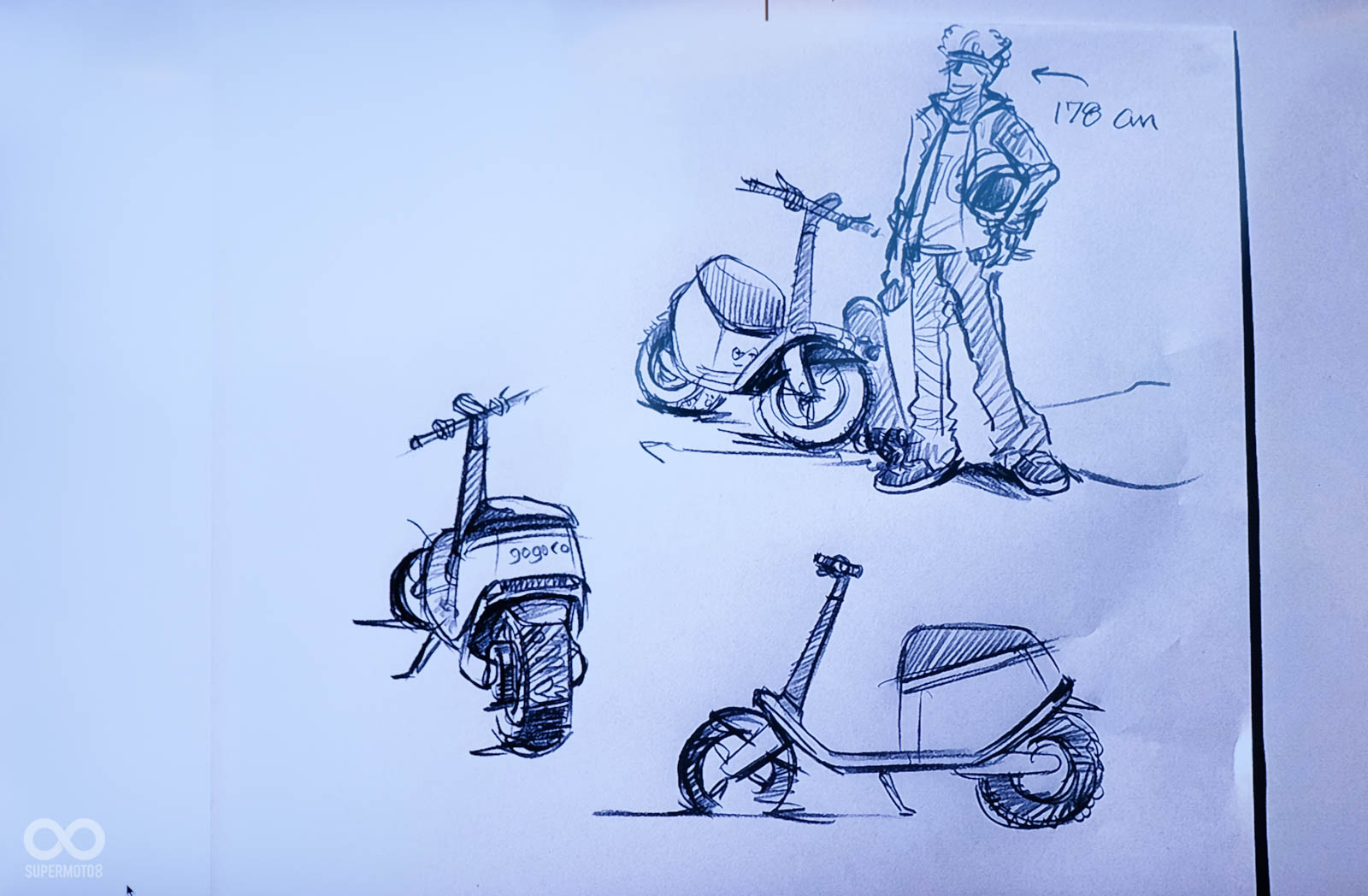 最初期的Gogoro VIVA草圖
