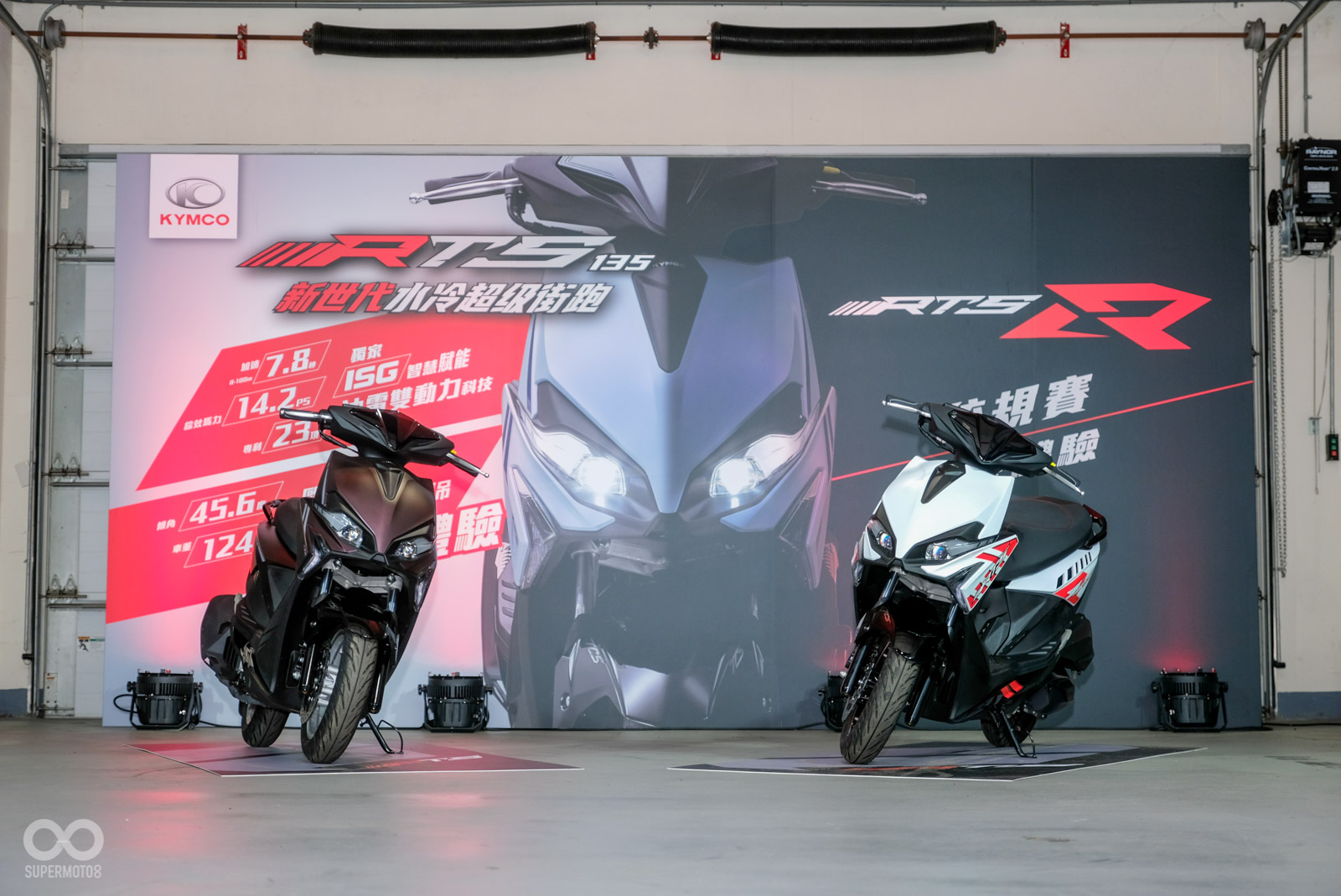 RTS 135高階版具備Bosch的ABS、TCS兩項的安全系統