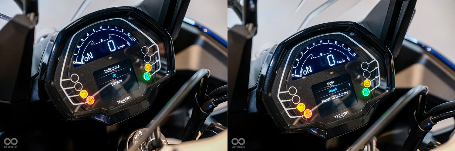 TIGER SPORT 660有兩種騎乘模式，另外還可選配進退快排、儀表連線等功能