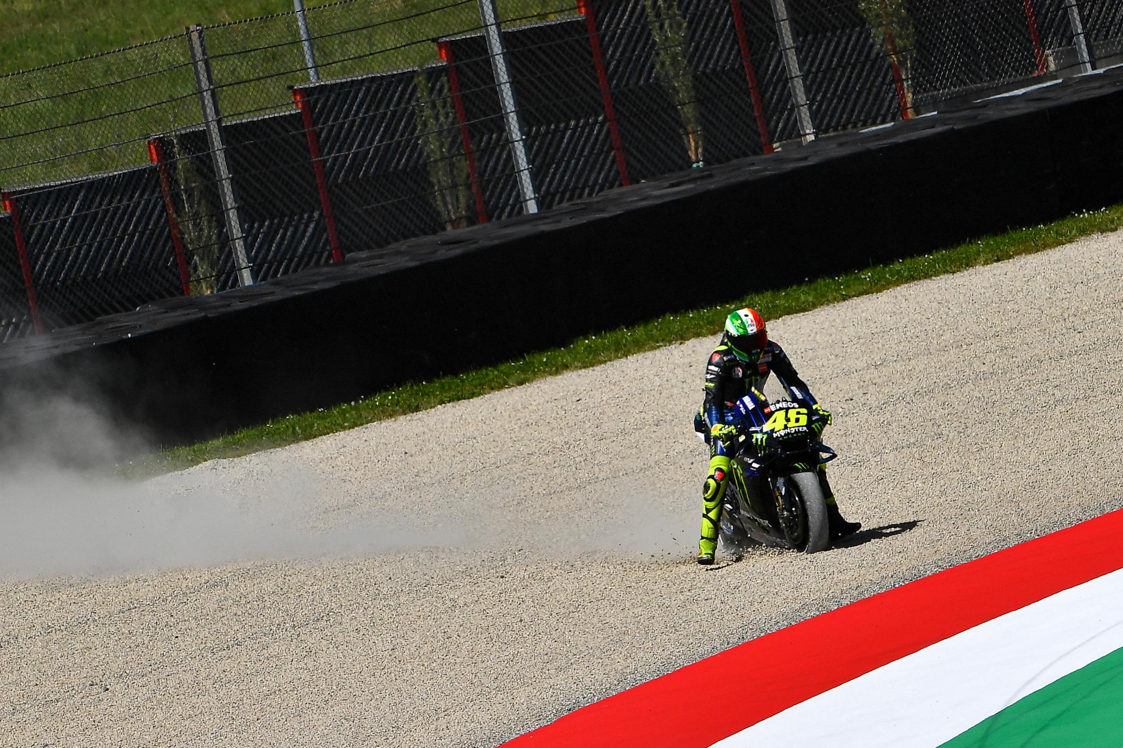 從後方追擊的比賽讓Rossi吃足苦頭