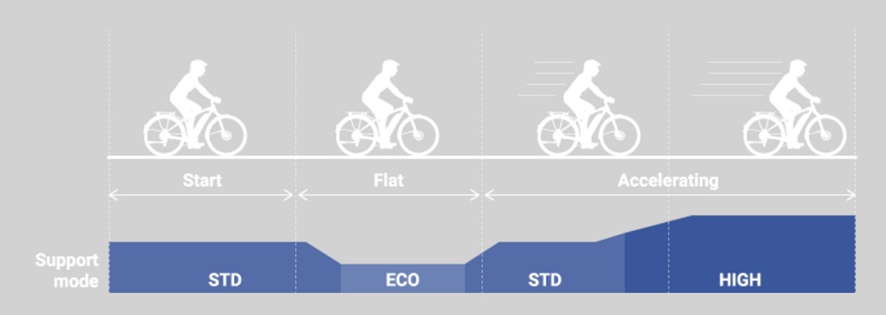 這套系統可以自動偵測環境,讓騎乘者更專注愈切換檔位和剎車的使用