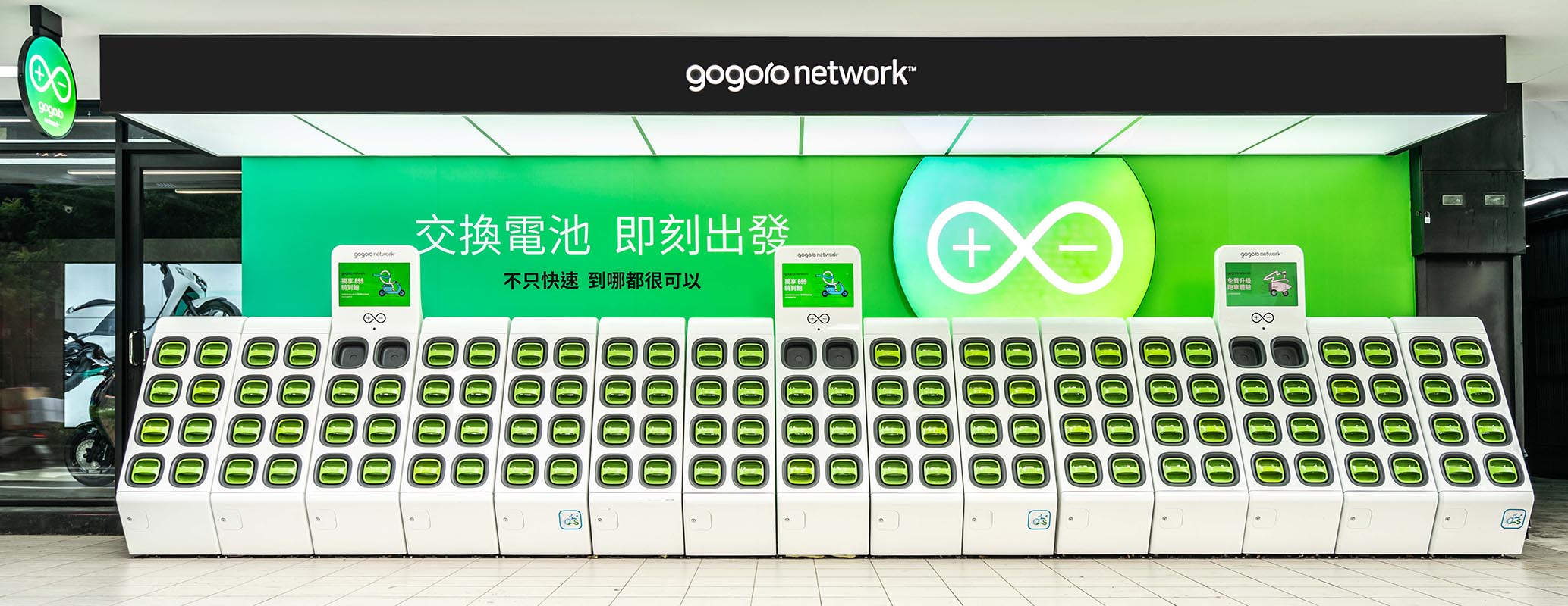 展望 2020 年，Gogoro Network ™ 將不會停下腳步，持續快速建站，服務極速成長的用戶，並計畫於全台城市的主要熱門區域建置超過 60 座的 Super GoStation® 超級電池交換站，紓緩各個電池交換熱區的使用情況