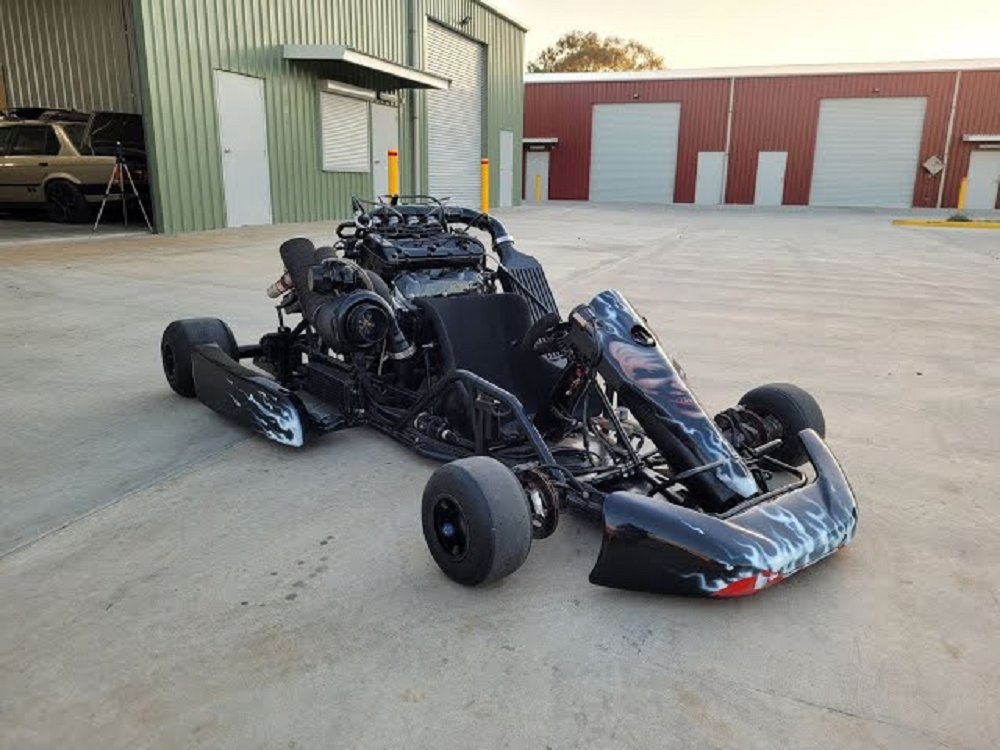 小小一輛卡丁車卻有著811hp的最大馬力,想必會是最瘋狂的卡丁車之一