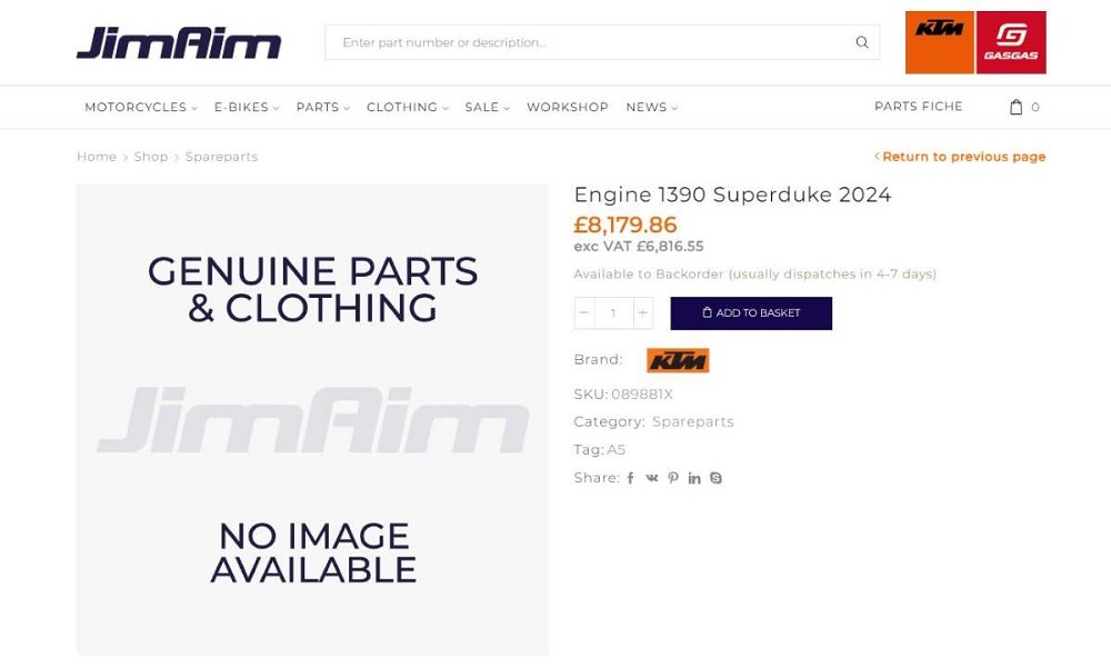 最近在外媒發現部分KTM經銷據點的網站上出現了「1390 Super Duke 2024」的名稱