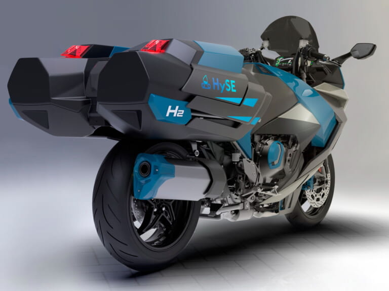 碩大的儲氣裝置,賦予這台氫氣概念車有如科幻動畫片裡的車輛設計感