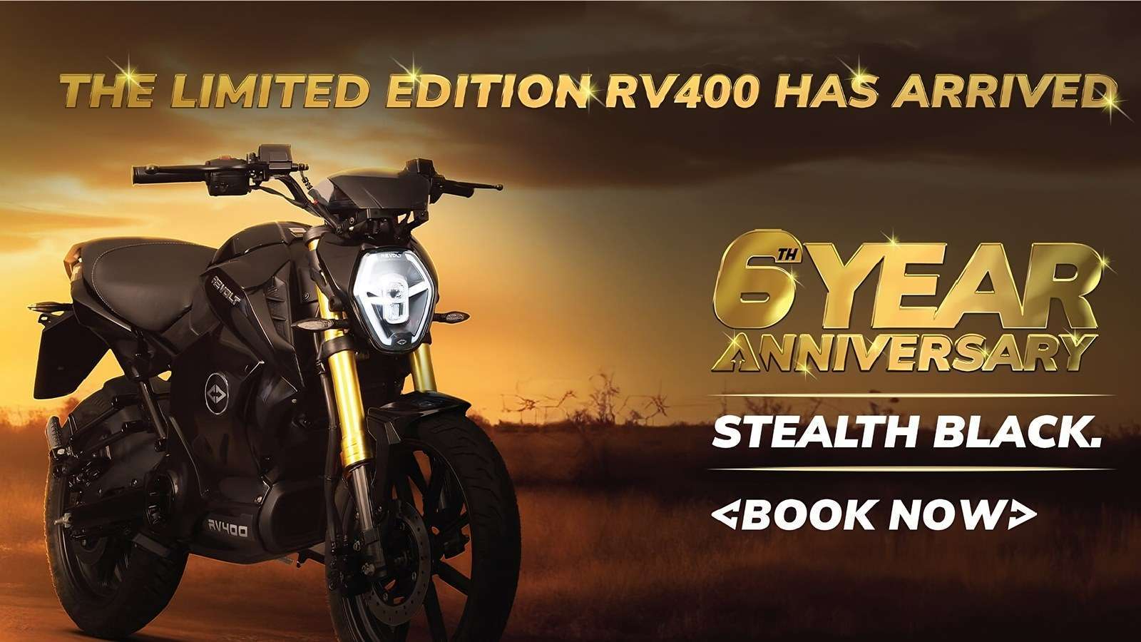 RV400 Stealth版本為慶祝品牌成立6周年推出