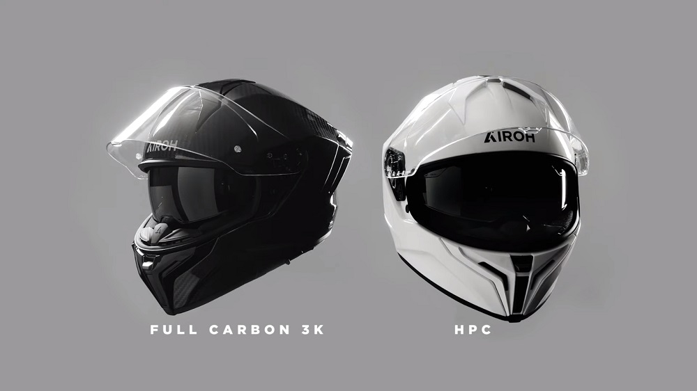 Airoh Matryx將有兩種版本進行販售,合成碳纖維版本以及3K碳纖維版本