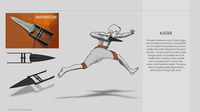 印度傳統的短劍「Katar」，獨特的刀刃形狀，被Sreejith Krishnan Kunjappan化作車身線條