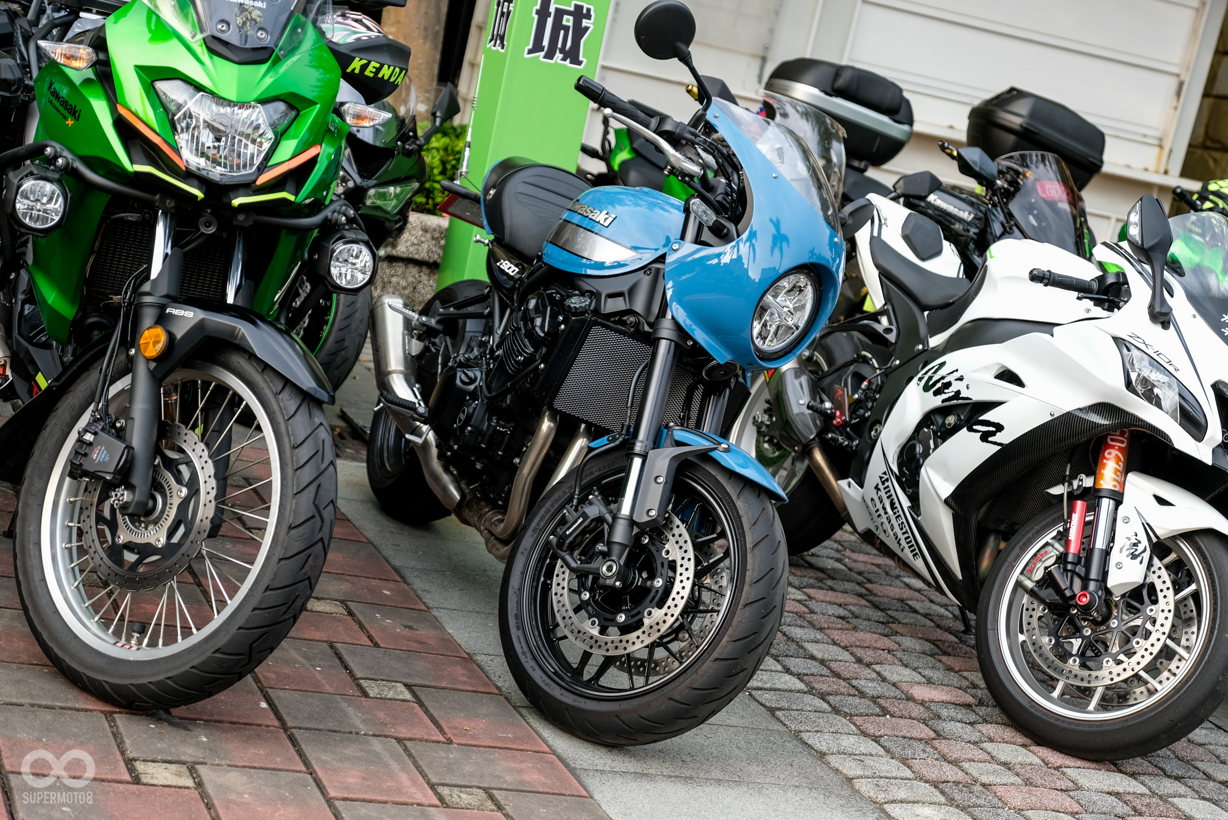 與會的車款也相當多樣，除了復古車款Z900RS之外，多功能車、仿賽車款也都齊聚現場