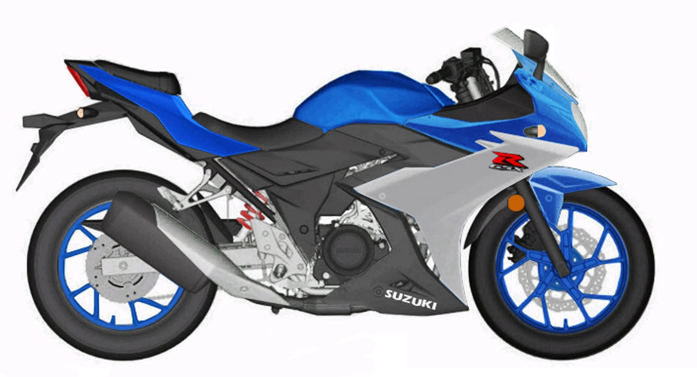 利用電腦軟體上色後GSX-R250看起來根本就是小號的阿魯