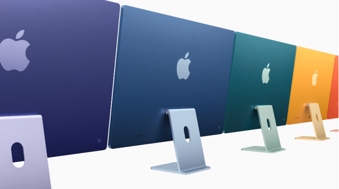 APPLE推出全新的24吋M1 iMac桌上型電腦
