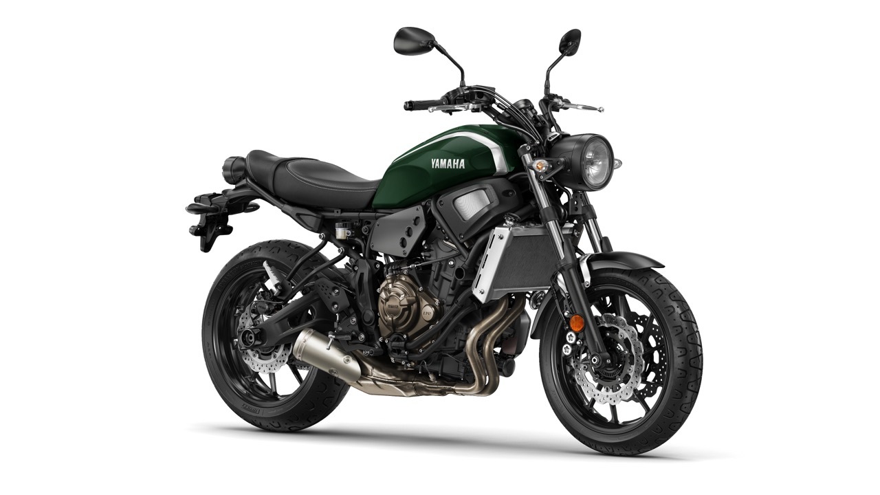 YAMAHA XSR700 森林綠(Forest Green)。