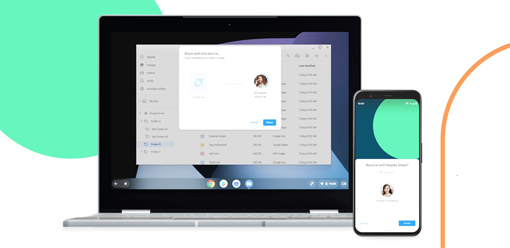 Airdrop可以讓檔案從手機傳輸到電腦上,Nearby Share也可以!