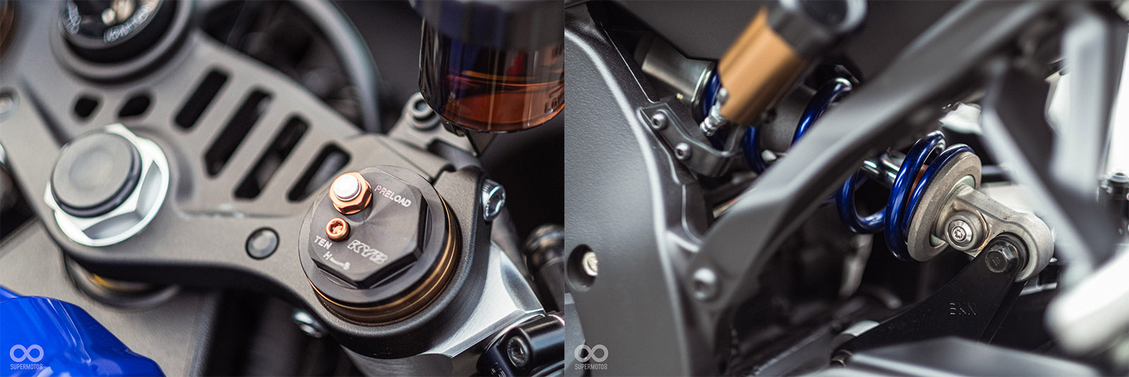 前後避震器都具備相當全面的可調設計