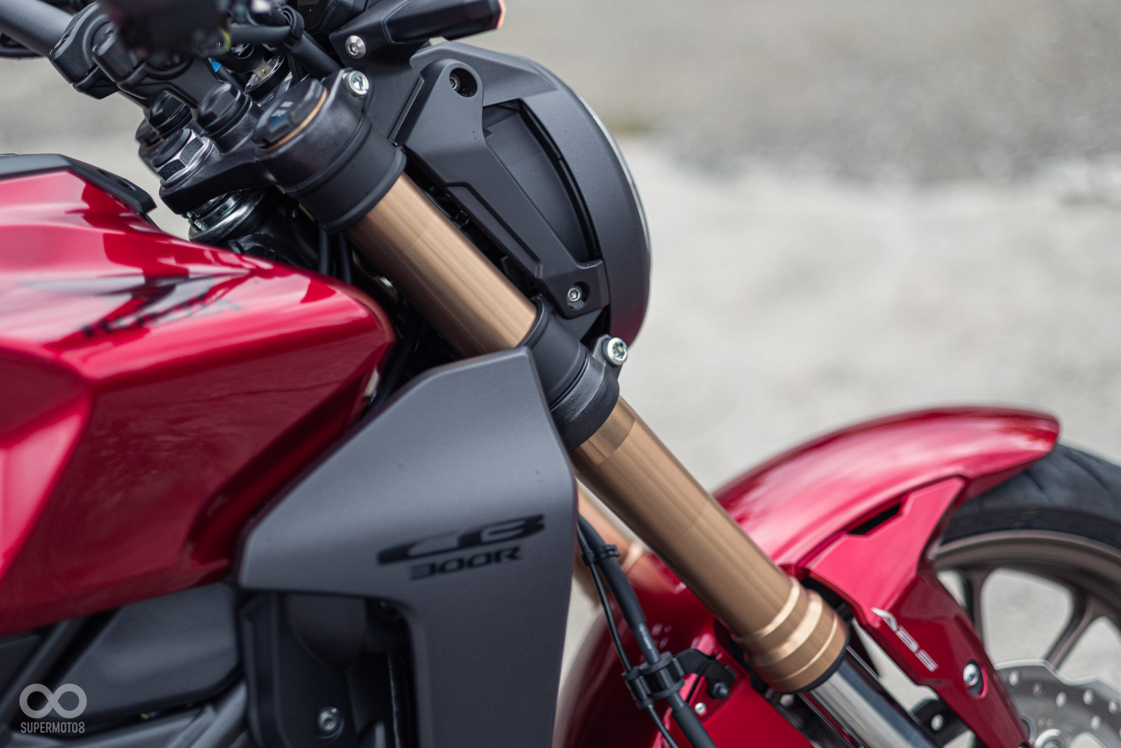 古銅色的前叉配色更顯質感