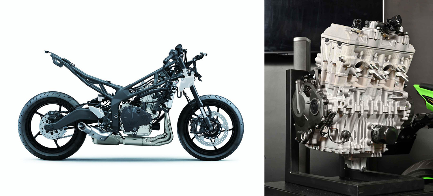 ZX-25R的四缸引擎和運動性滿點的車身架構，確實給人滿滿的遐想空間