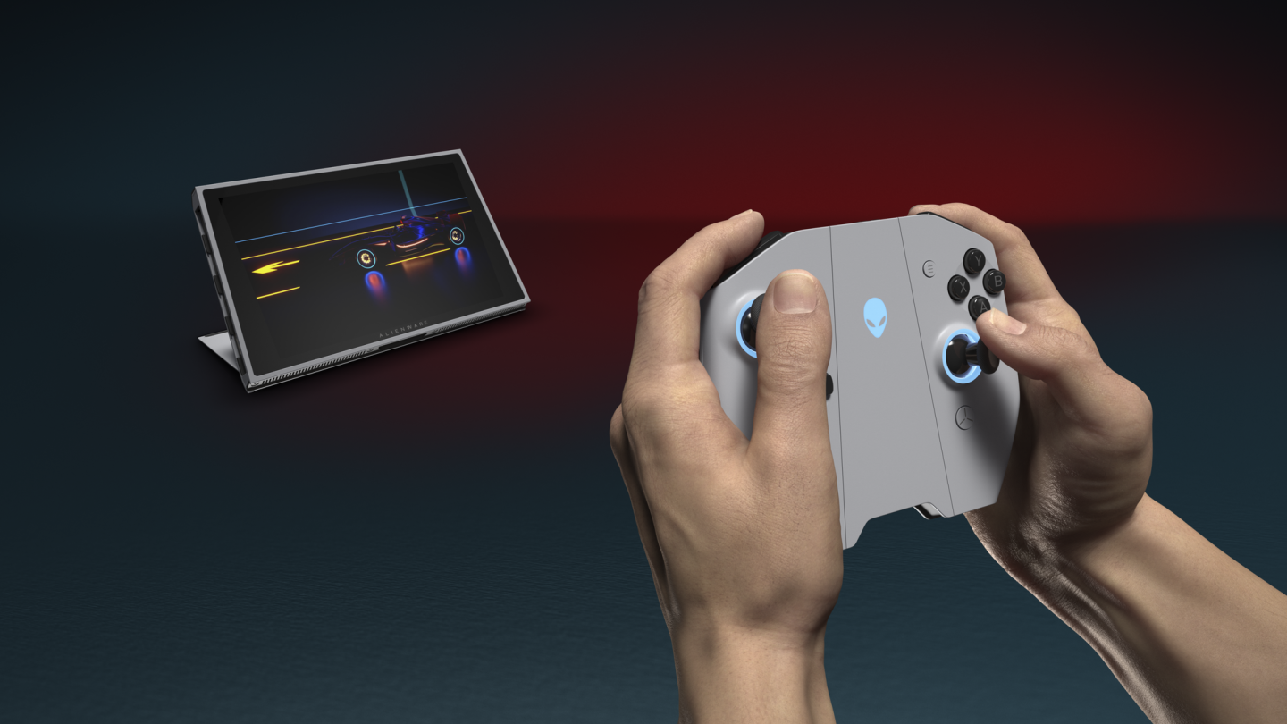 Concept UFO不只整體外觀非常神似Switch，就連握把分離的方式也致敬意味十足