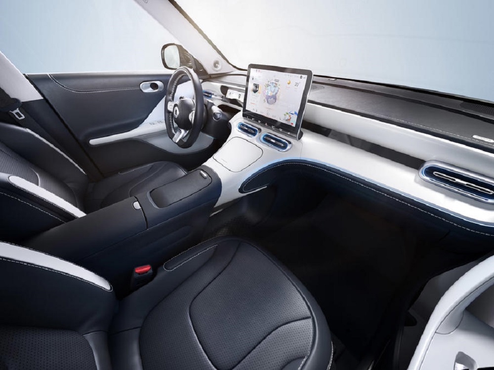 「Smart #1」的內裝設計相當簡潔