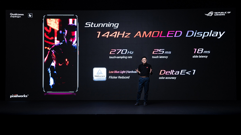 螢幕更新率從上一代最高120Hz更新到現在144Hz，要給玩家更順暢的畫面表現