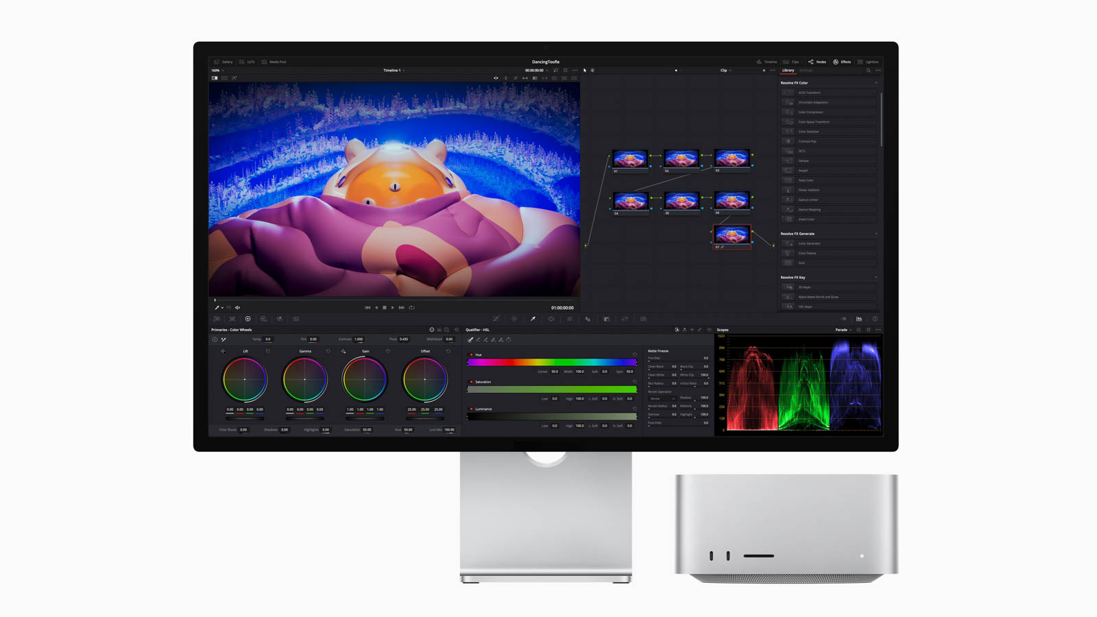 Mac Studio有一個超大的 8K 顯示器