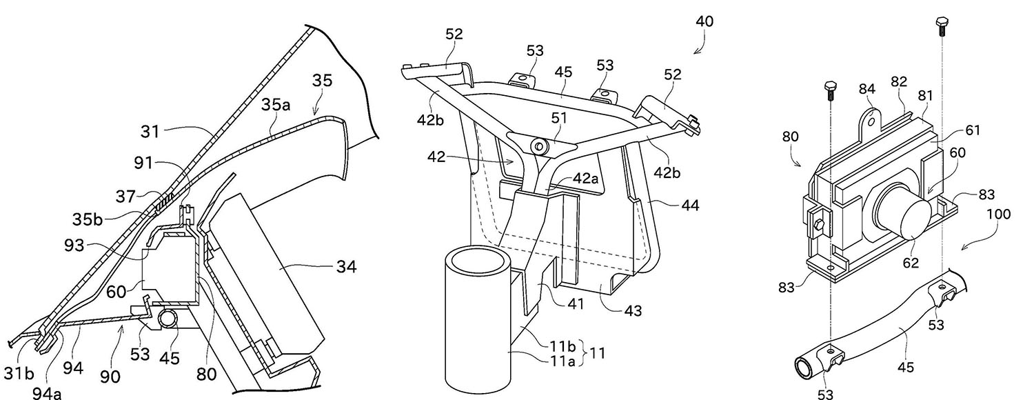 專利圖標明前鏡頭將安裝在三角台前方,能跟隨轉向移動,輔助雷達偵測前方路況