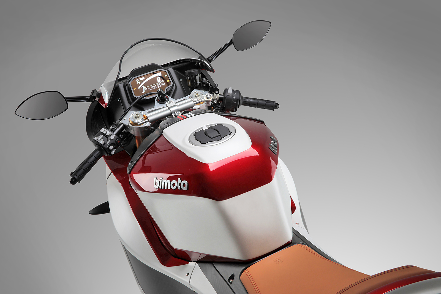 BIMOTA KB4的儀表使用與KAWASAKI相同的設計