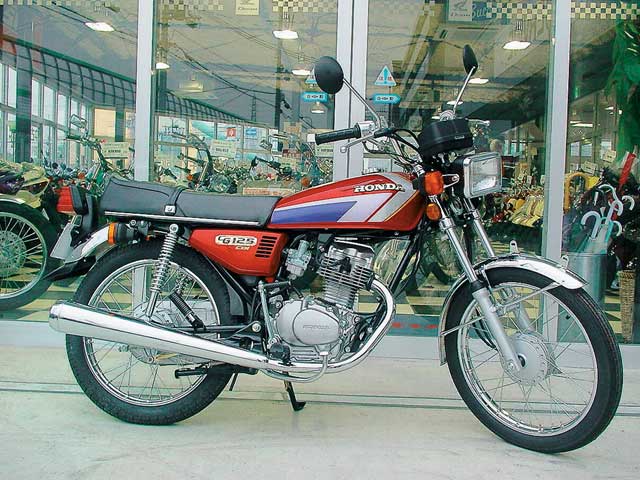 1976年發表的HONDA CG125，在不少國家都代工生產過