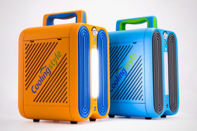 除了消暑的冷氣效果之外,還有LED的照明設備,對於戶外露營真的非常方便