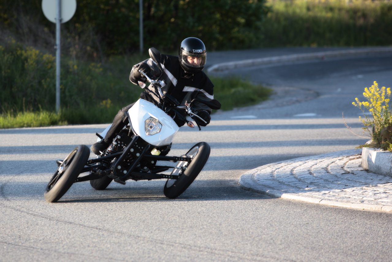 Brudeli Tech自主研發的三輪車,有著出色的頃角表現。