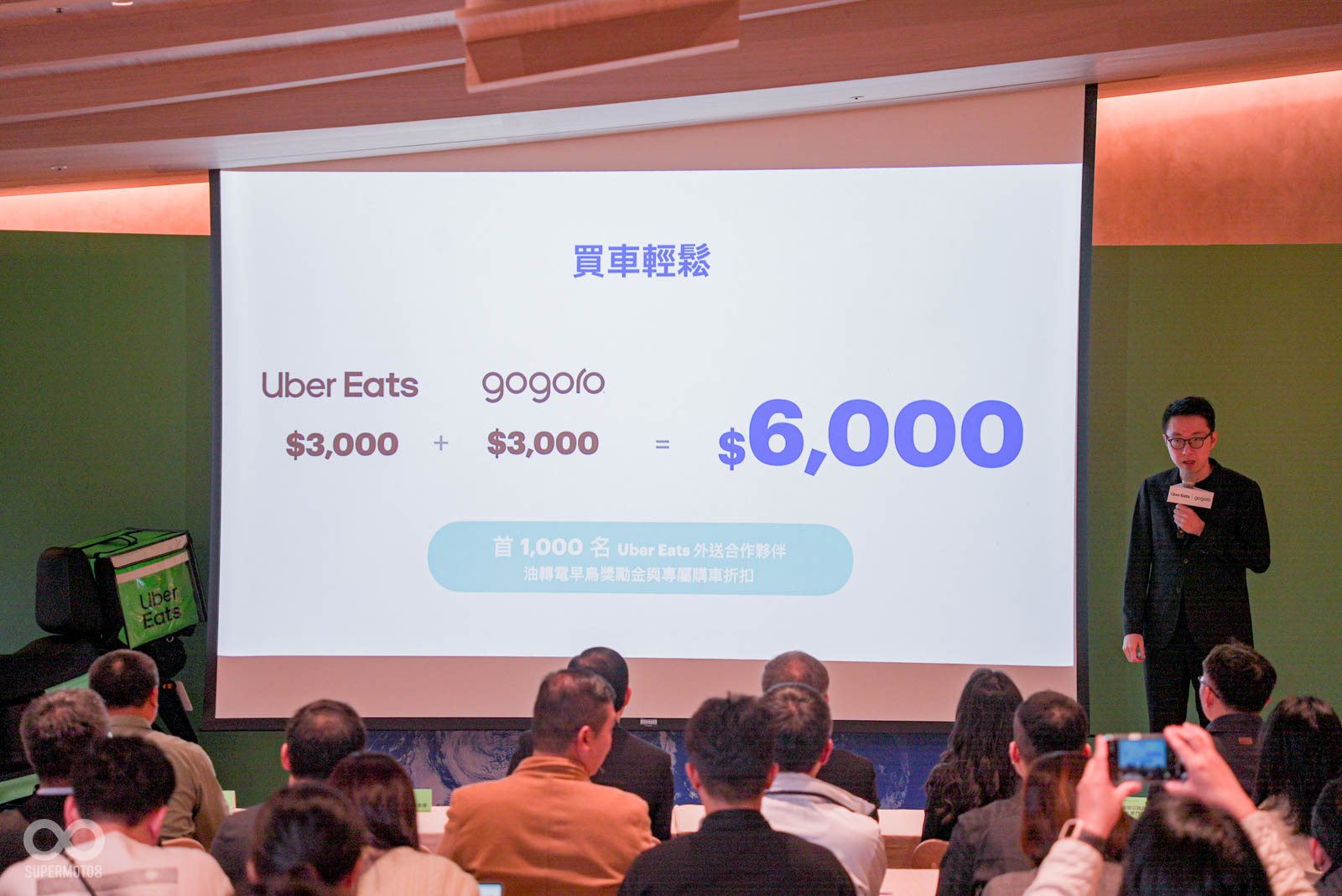 Gogoro和Uber Eats針對外送員給予購車、資費優惠,最高省70,800元!