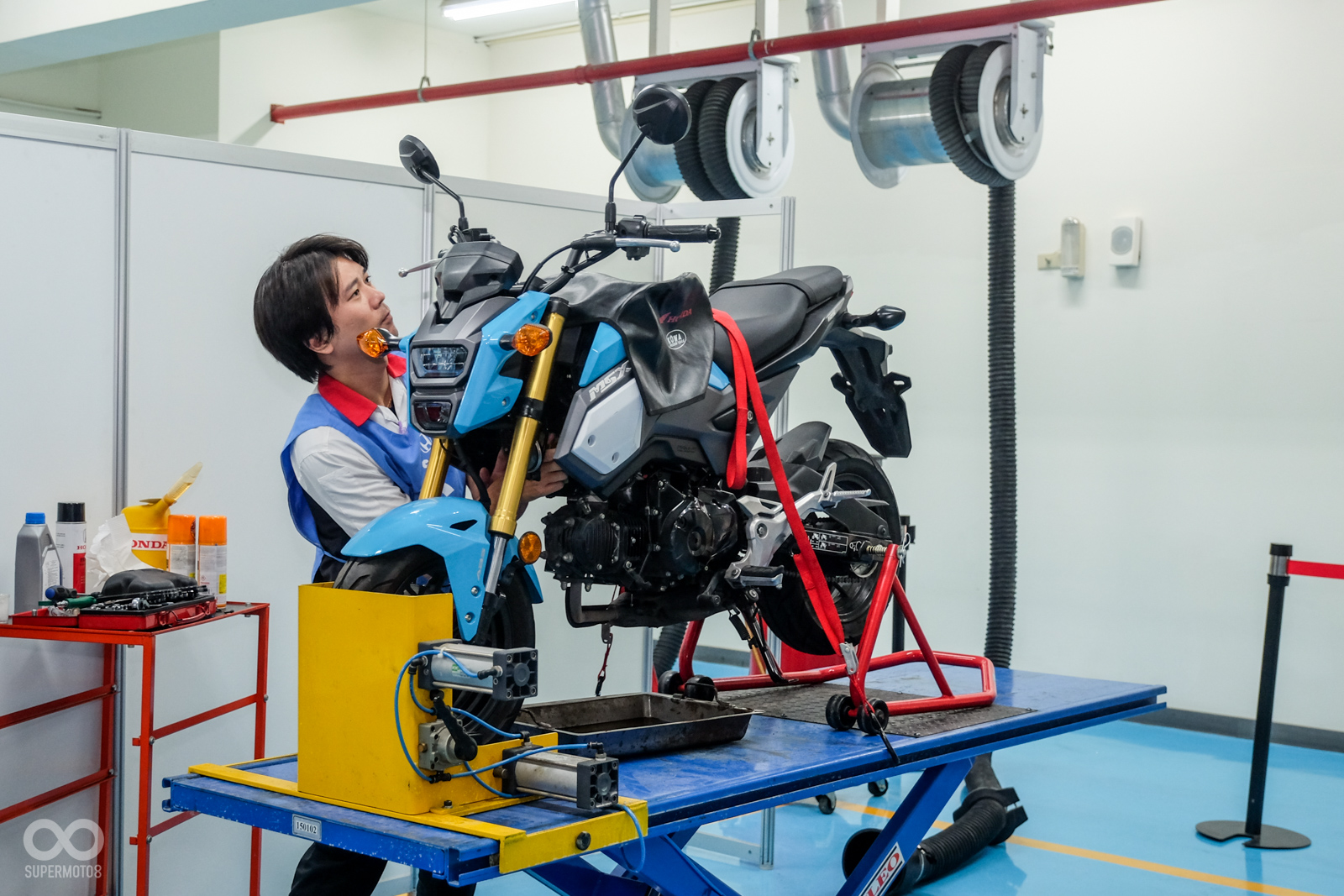 保養採用車輛為HONDA MSX125