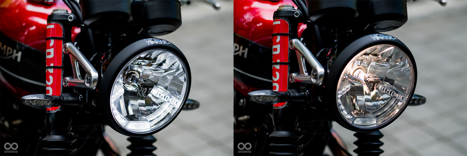 Speed Twin大燈可以關閉，只開啟日行燈