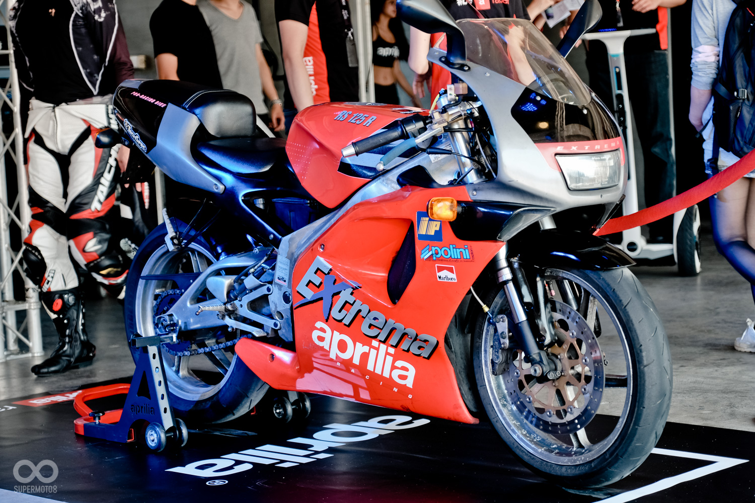 Aprilia經典2T跑車 RS250 RS125前來現場展示