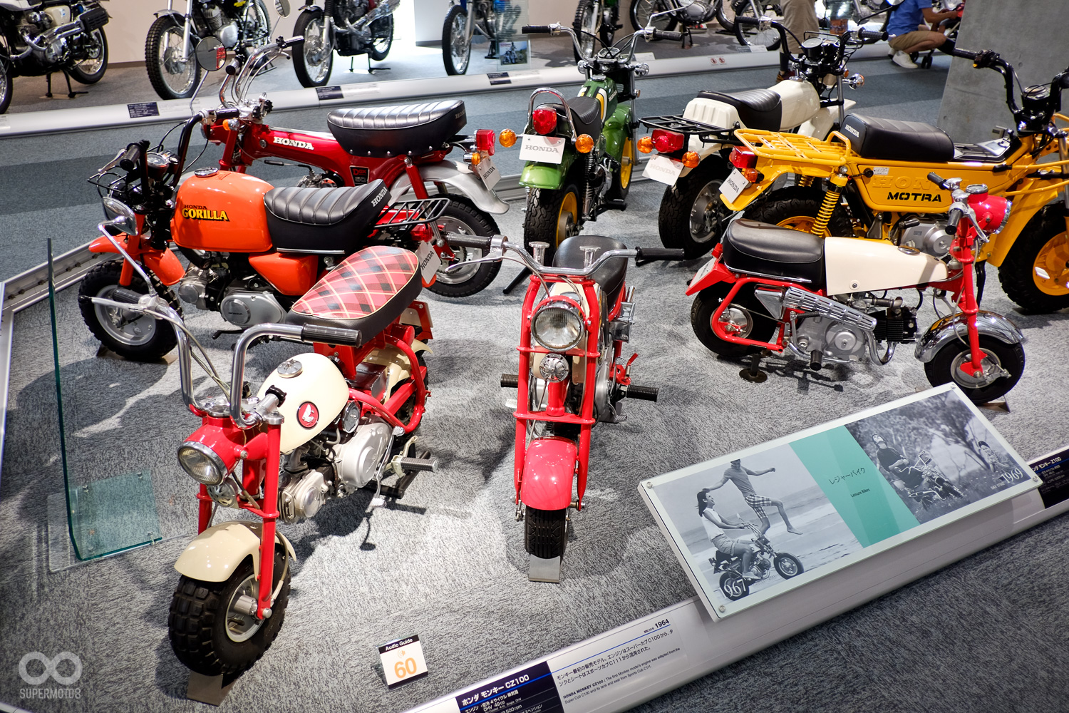 HONDA 的各款迷你家族成員，右邊的黃色Motra 好帥氣