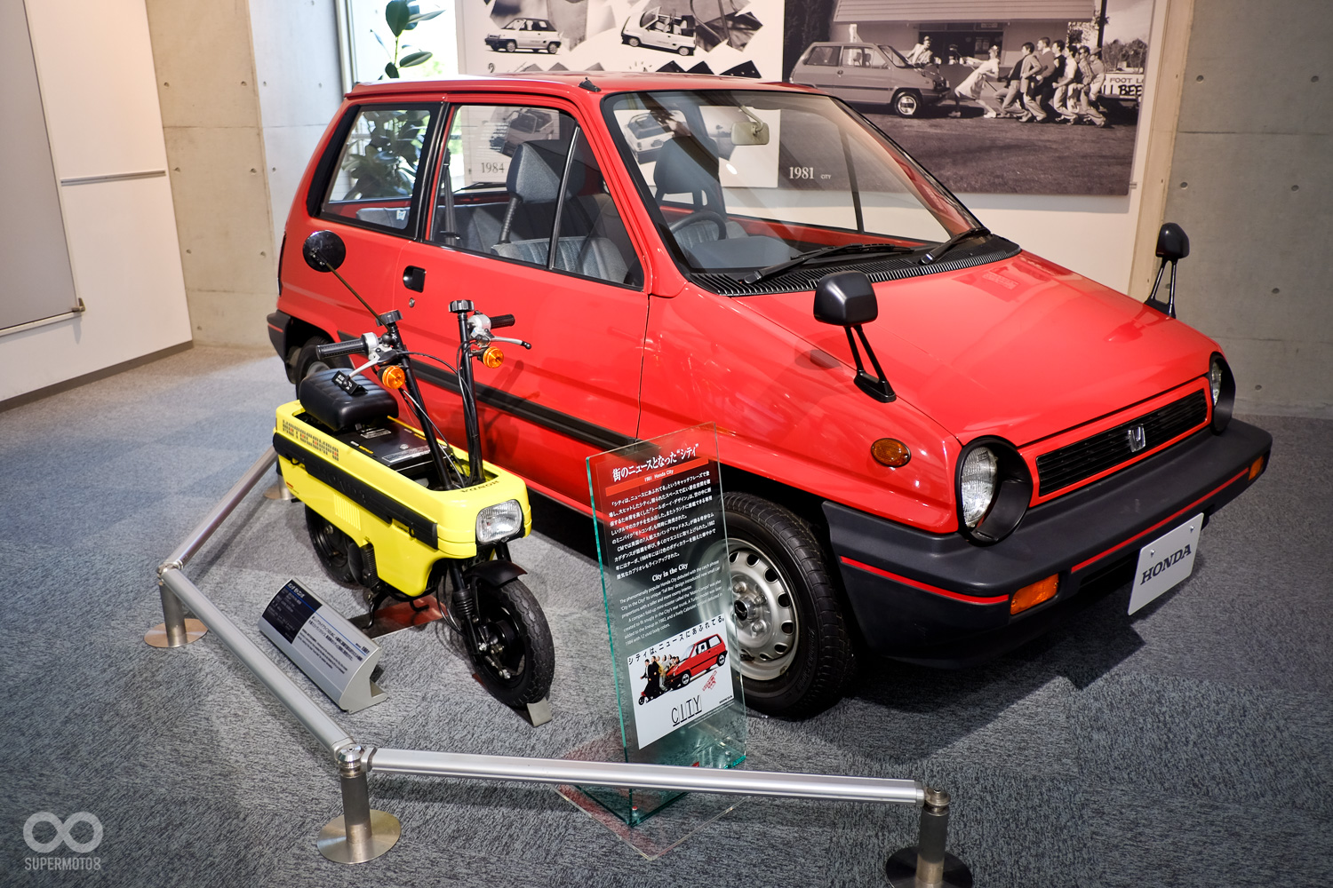 作為最後一哩路的摺疊摩托車Motocompo 當時是與此汽車Today 一同販售，這概念在當時非常先進