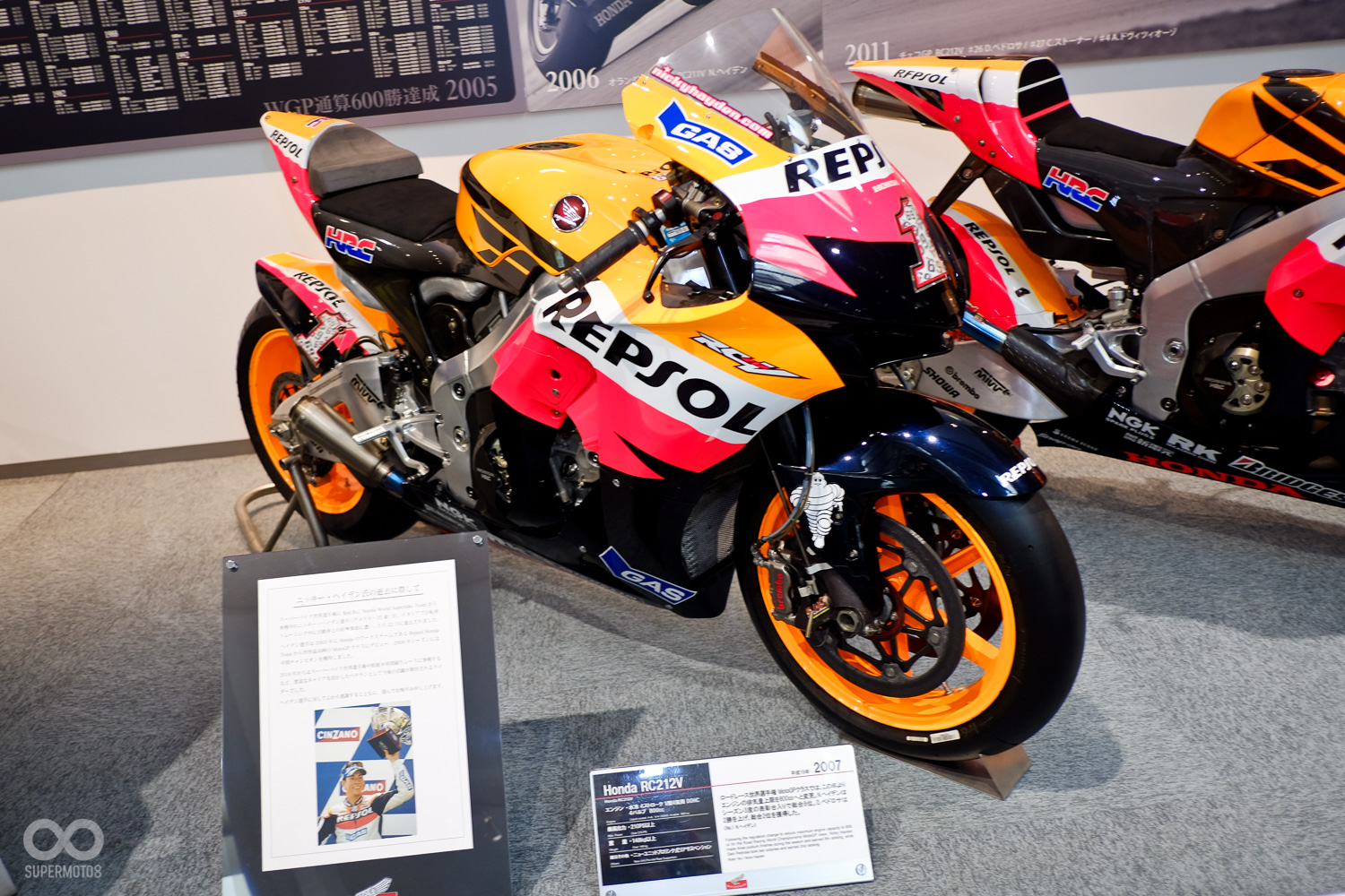 Nicky Hayden 於2007年駕駛的1號冠軍車