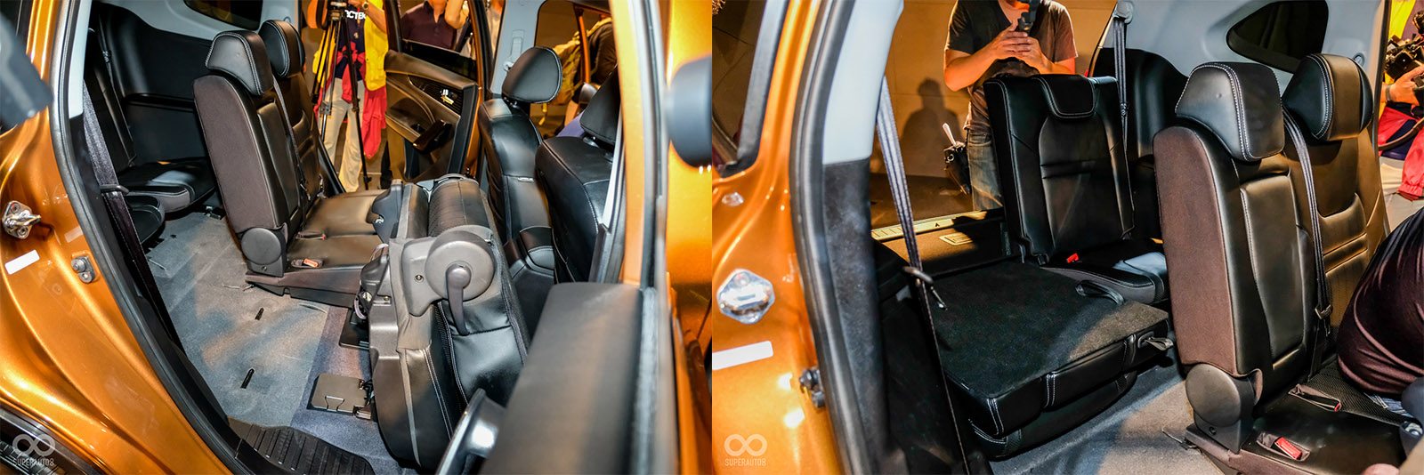 透過照片可看到第二排座椅青島、以及第三排座位空間