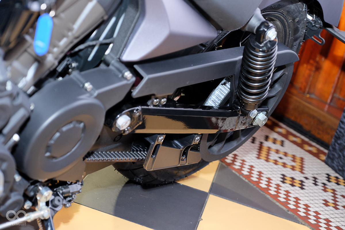 以皮帶取代鍊條,動力傳遞更為細膩且安靜