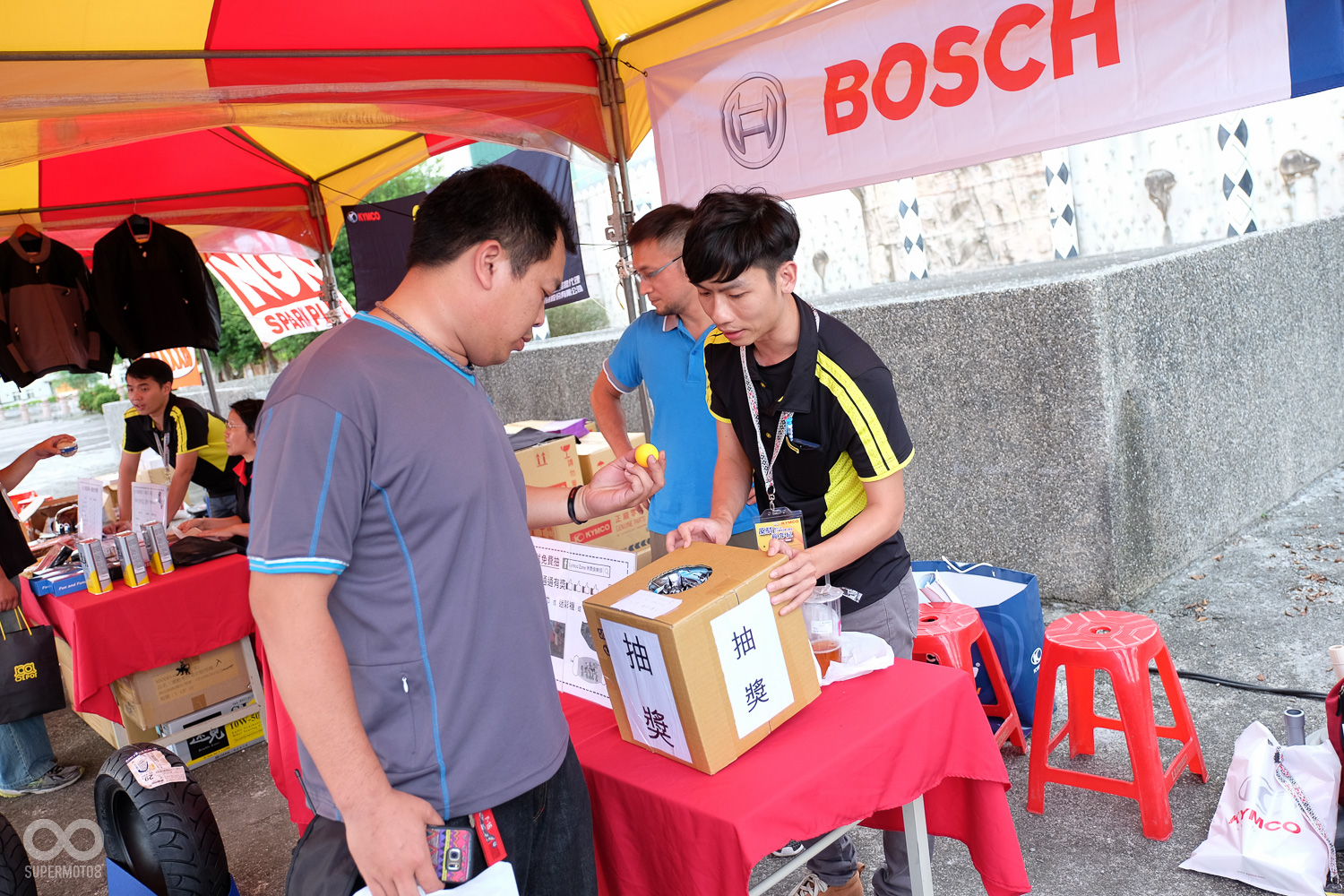 光陽旗下的光達貿易當然不會缺席，除了優質的產品，也帶來了打卡抽獎活動與車友們同樂