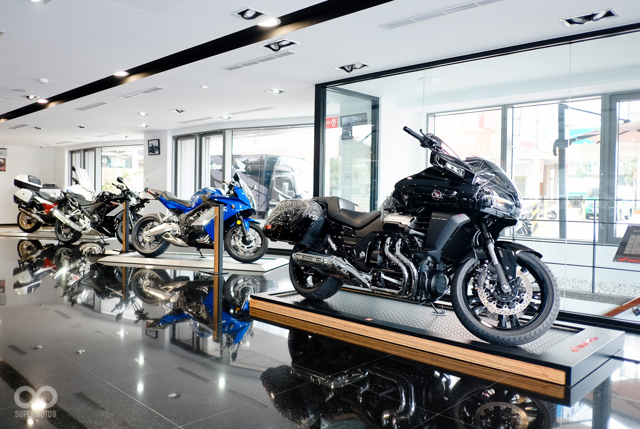 展間內完整展示台灣HONDA的各級主力機種
