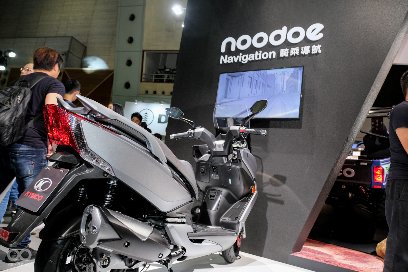現場也有展示Noodoe儀表的全新導航系統Noodoe Navigation