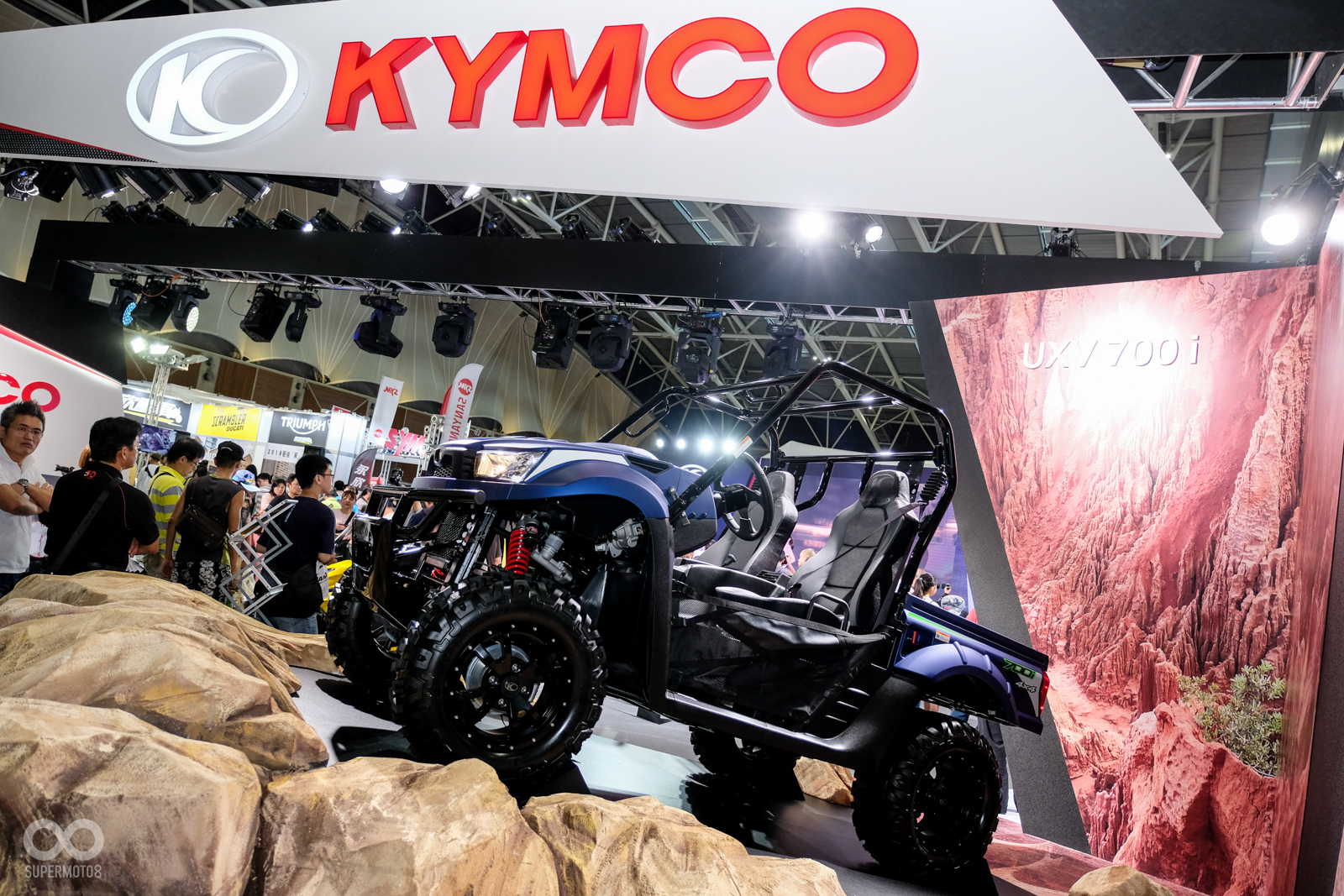 現場除了機車外，KYMCO有展示出多功能越野車