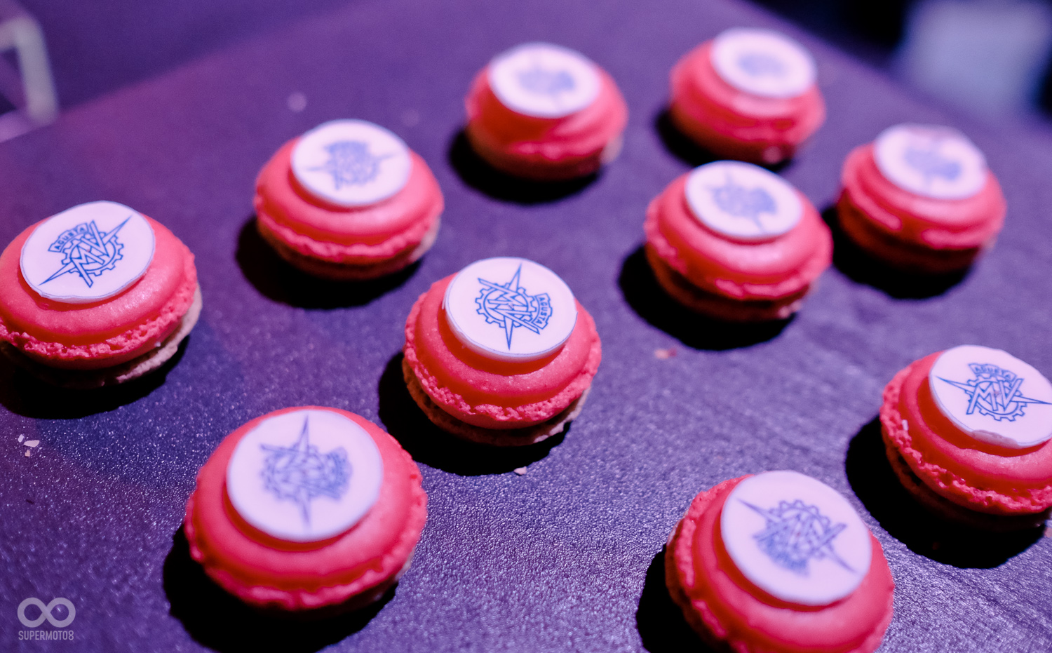 現場提供的美味小點心上當然少不了MV Agusta的logo。