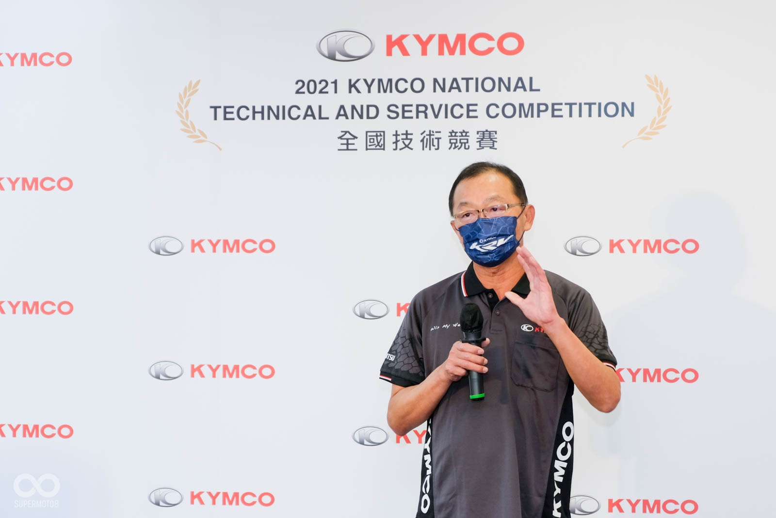 KYMCO技術副總開場致詞,表示近年許多新車採用新科技,需要維修技師們更精進相關知識、技術,才能給消費者最好的騎乘體驗