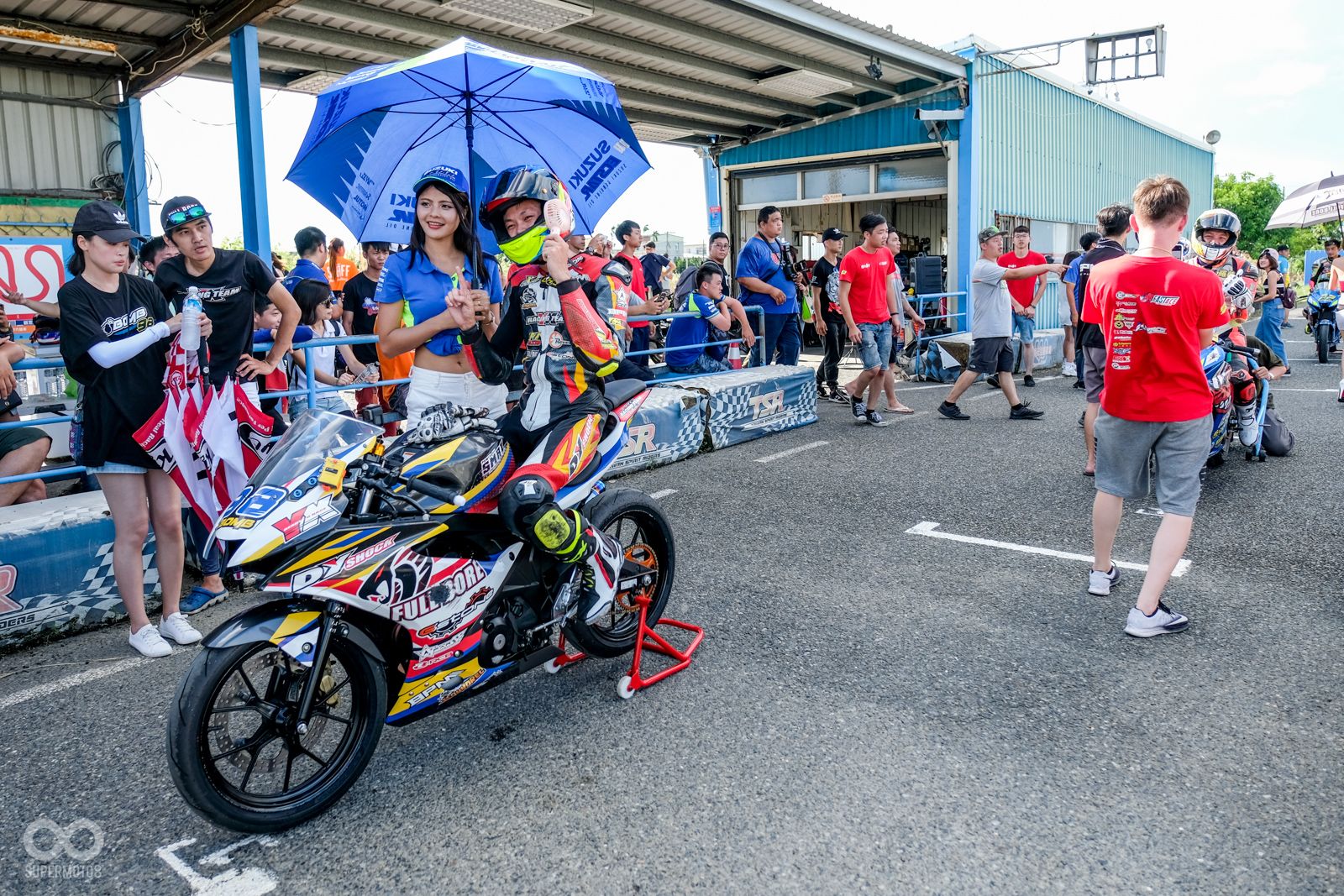 黃皓擁有多年的比賽經驗，是賽場常勝軍，今年也投入GSX-R/S 150競賽