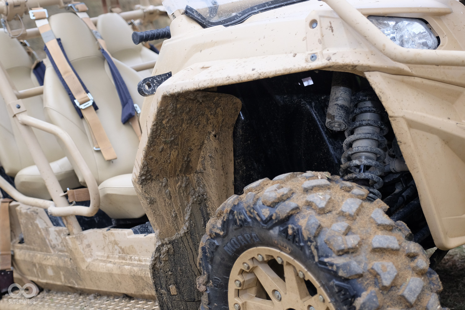 車身鈑件使用輕巧的塑料,並使用螺絲固定,在運送時也能迅速拆卸,縮小體積