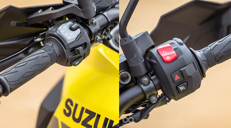 左把手上方有儀表控制按鍵,定速巡航開關位於右手