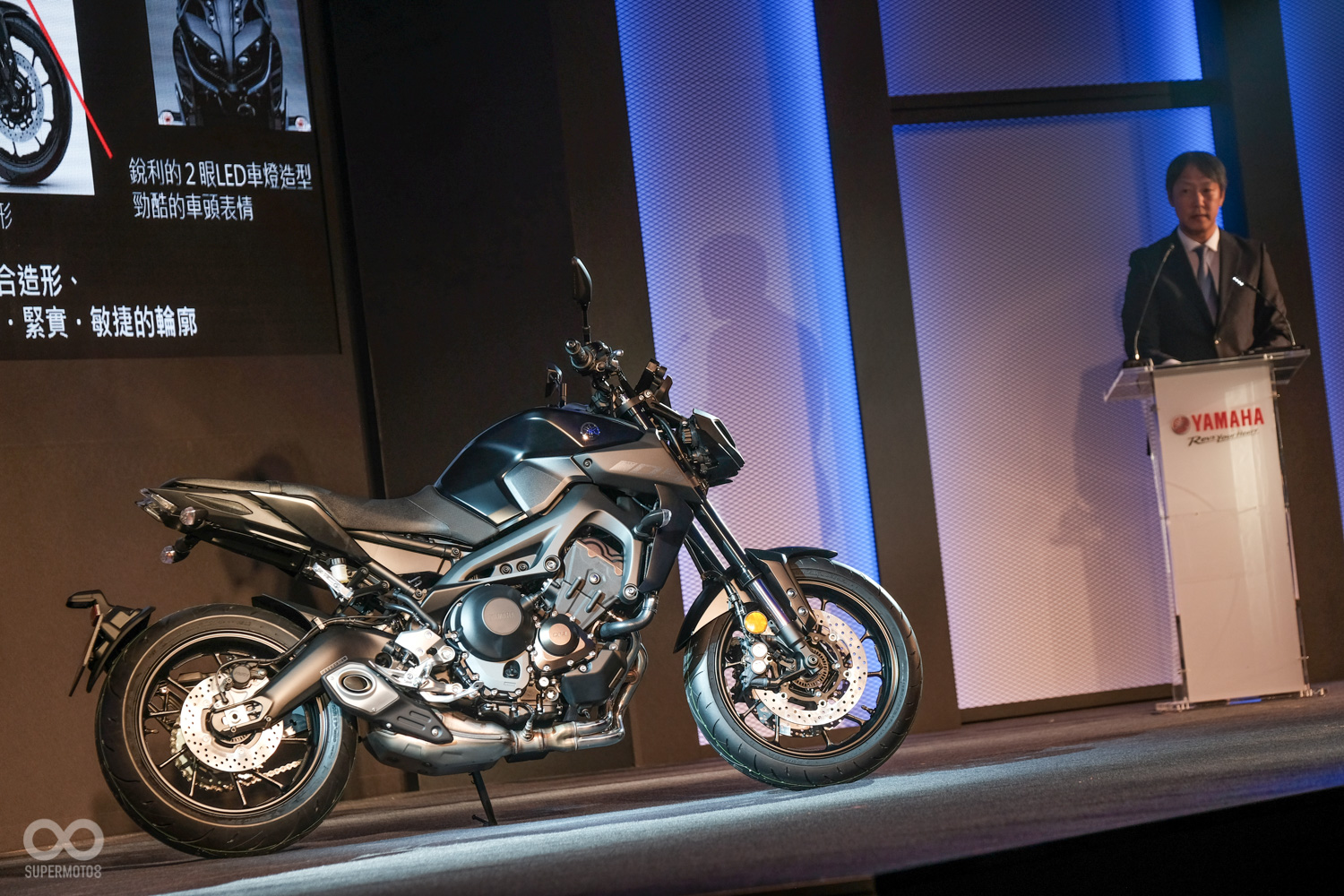 MT-09的設計師也親自到場，向我們介紹新一代的扭力大師