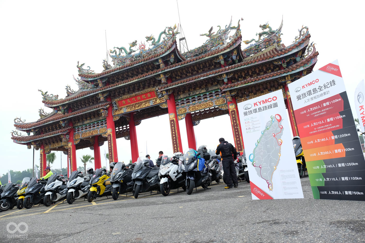 一字排開相當有氣勢